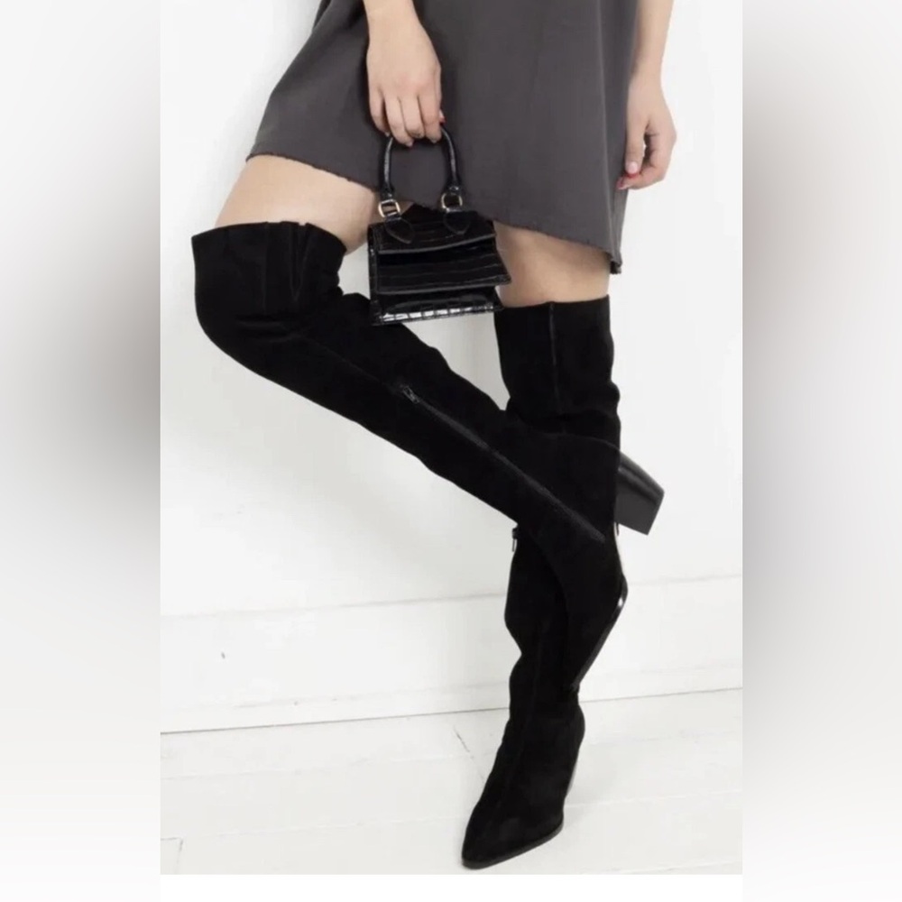 Matisse Black Over the Knee Boots